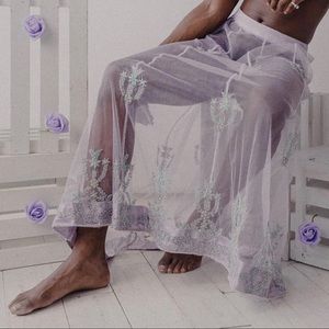 Shear vintage purple skirt